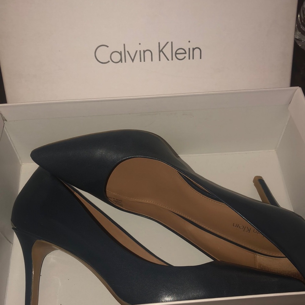 Navy blue Calvin Klein heels